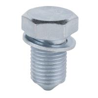 KS Tools 430.0027 Olieaftapschroef, buiten6kant 19 mm, M14x1,5 x 17,5 mm, verpakking van 1 stuks