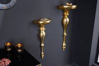 Barokke wandconsole SCALA 60cm goud metalen wandplank handgemaakte wanddecoratie - 42266 - thumbnail