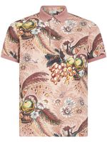 ETRO polo en coton à fleurs - Rose