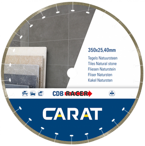 Carat CDBM350400 | Racer Diamantzaagblad | 350 x 25,40 | tegels/natuursteen - CDBM350400