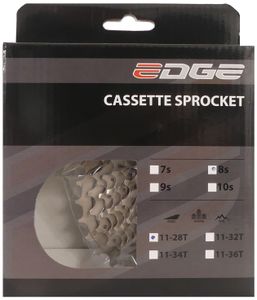 Edge cassette 8 speed cs-m5008 11-28t zilver
