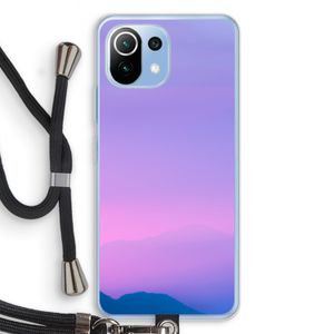 Sunset pastel: Xiaomi Mi 11 Lite Transparant Hoesje met koord