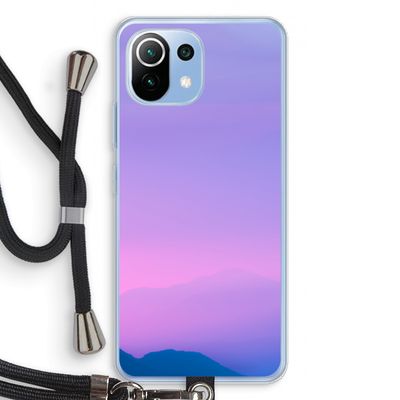 Sunset pastel: Xiaomi Mi 11 Lite Transparant Hoesje met koord