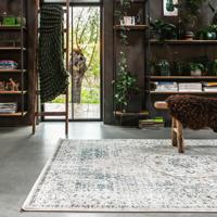 Vloerkleed Vintage Babylon Petrol 160x240 Cm 160x240 Cm Laagpolig Grandstone - Dekbed-Discounter.nl