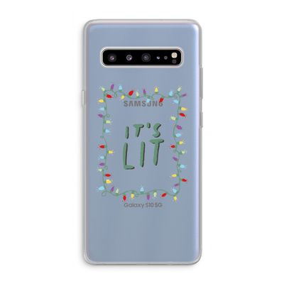 It's Lit: Samsung Galaxy S10 5G Transparant Hoesje