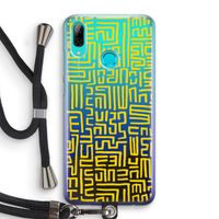 Majorelle Blue Print: Huawei P Smart (2019) Transparant Hoesje met koord
