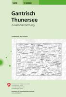 Wandelkaart - Topografische kaart 5018 Gantrisch - Thuner See | Swisstopo Wandelkaart - Topografische kaart 5018 Gantrisch - Thuner See | Swisstopo