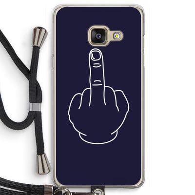 F**k U: Samsung Galaxy A3 (2016) Transparant Hoesje met koord