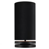 Livio zwart tafellamp 45cm + kap zwart - thumbnail