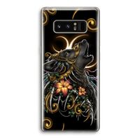 Huilende Wolf: Samsung Galaxy Note 8 Transparant Hoesje