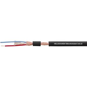 Helukabel 400038 Microfoonkabel 2 x 0.22 mm² Zwart per meter