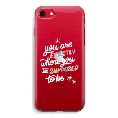 Right Place: iPhone SE 2020 Transparant Hoesje