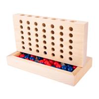 Houten Vier op een Rij-spel