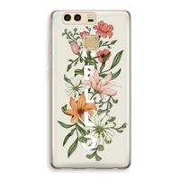 Hello bloemen: Huawei P9 Transparant Hoesje