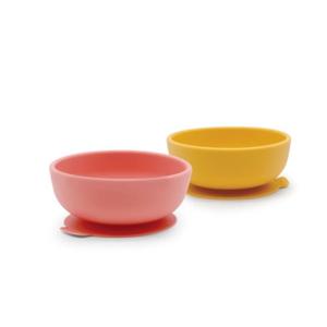 Ekobo Silicone kommen met zuignap | Coral/Mimosa