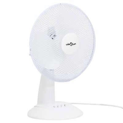 VidaXL Tafelventilator 3 snelheden 40 w 30 cm wit
