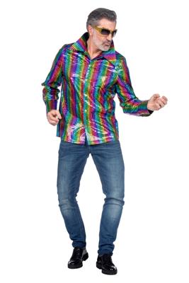 Party blouse metallic multicolor