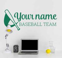 Personaliseerbare Sticker honkbal team