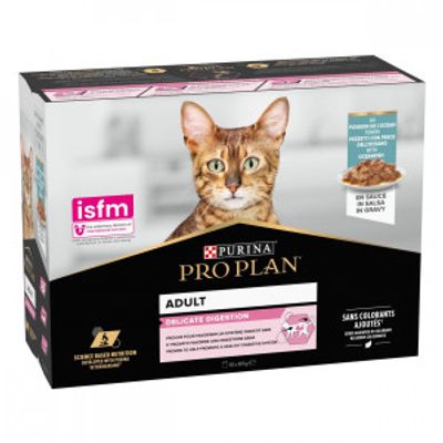 Pro Plan Delicate Nutrisavour met zeevis natvoer kat 10x85g 20 x 85 g