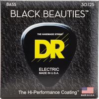 DR Strings BKB6-30 Black Beauties Medium 30-125 6-snarige basgitaarsnaren