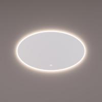 HIPP Design spiegel Ovaal 100x70x3 cm met Directe en Indirecte LED Verlichting Rondom - Touch Dimmer - Spiegelverwarming - Kleurenwissel