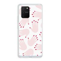 Hands pink: Samsung Galaxy S10 Lite Transparant Hoesje Hands pink: Samsung Galaxy S10 Lite Transparant Hoesje