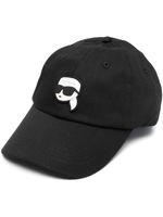 Karl Lagerfeld casquette à logo appliqué - Noir - thumbnail