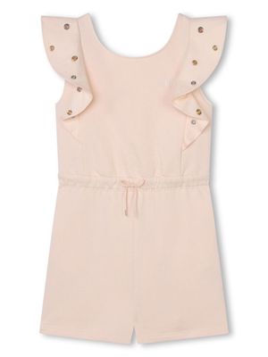 Chloé Kids combishort à poignets volantés - Rose
