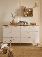Dubbele commode met 8 lades wit Dubbele commode met 8 lades wit