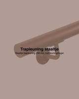 Staaltje trapleuning rond 42,2mm brons