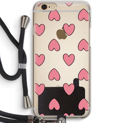 Ondersteboven verliefd: iPhone 6 / 6S Transparant Hoesje met koord