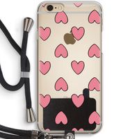 Ondersteboven verliefd: iPhone 6 / 6S Transparant Hoesje met koord