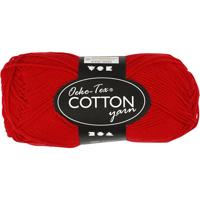 Creativ Company Katoengaren, donkerrood, 50gr, 170m