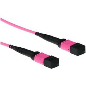 ACT 10 meter Multimode 50/125 OM4 glasvezel patchkabel polarity B met MTP female connectoren