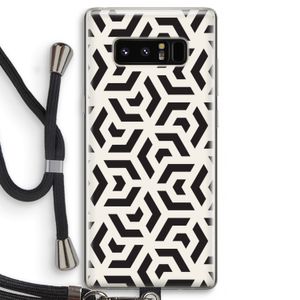 Crazy pattern: Samsung Galaxy Note 8 Transparant Hoesje met koord