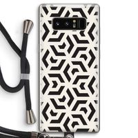 Crazy pattern: Samsung Galaxy Note 8 Transparant Hoesje met koord