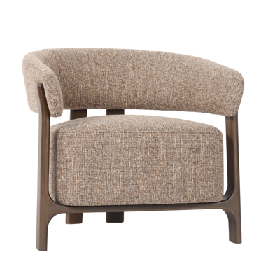 Fauteuil Dalara bruin tweed