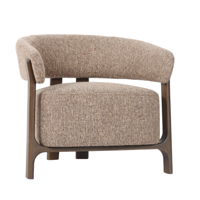 Fauteuil Dalara bruin tweed
