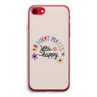 Happy days: iPhone SE 2020 Transparant Hoesje