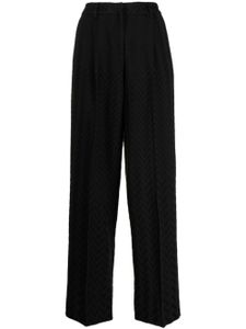 Missoni pantalon de tailleur à motif zigzag - Noir