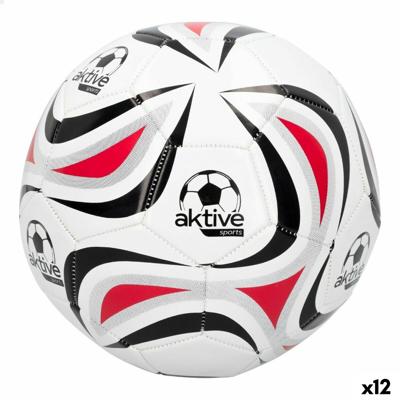 Voetbal Aktive 5 Ø 22 cm Wit PVC (12 Stuks)