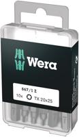 Wera 867/1 z torx® bits, tx 20 x 25 mm (10 bits pro box) - 1 stuk(s) - 05072408001