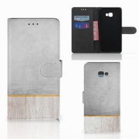 Samsung Galaxy J4 Plus (2018) Book Style Case Wood Concrete - thumbnail