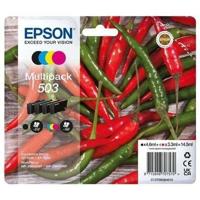 Printercartridge - EPSON - 503 502 Verrekijker C13T09Q64010 - Cyaan, magenta, geel, zwart - Verpakking van 4 - 14,5 ml
