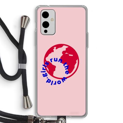 Run The World: OnePlus 9 Transparant Hoesje met koord