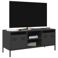 Tv-meubel 101,5x39x43,5 cm koudgewalst staal zwart Tv-meubel 101,5x39x43,5 cm koudgewalst staal zwart