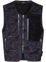 Stone Island Shadow Project gilet à imprimé abstrait - Violet - thumbnail