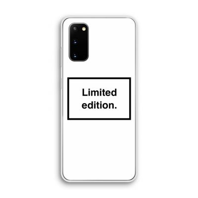 Limited edition: Samsung Galaxy S20 Transparant Hoesje