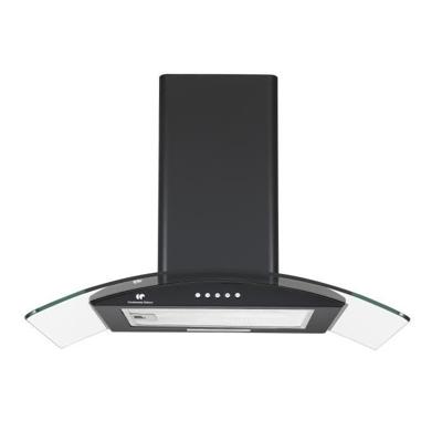 Continental Edison Decoratieve kap - L60 cm - zwart en glas