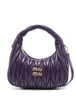 Miu Miu mini sac porté épaule Wander à design matelassé - Violet - thumbnail